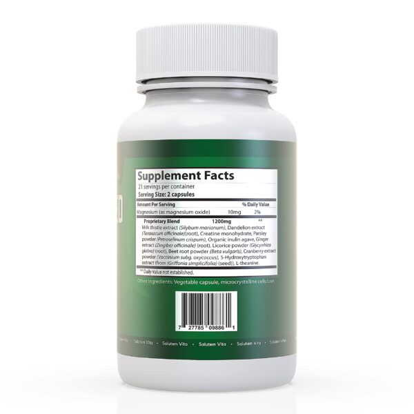 Paquete Salutem Vita detox cápsulas y accesorio taza prueba