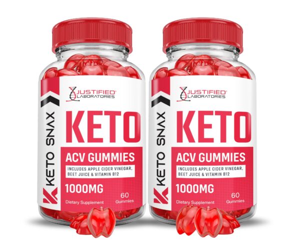Justified Laboratories gomitas Keto Snax Keto ACV paquete doble