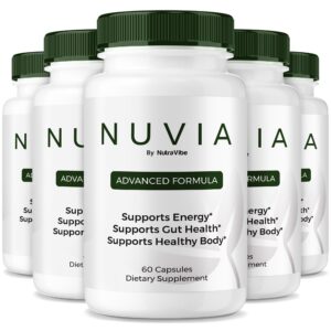 Frasco Nuvia Capsules con etiqueta