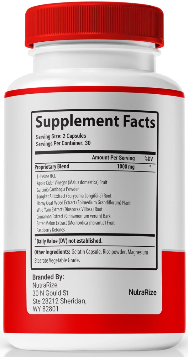 Frasco Gluco Nourish cápsulas para salud y energía natural