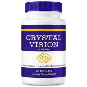 Frasco de Crystal Vision para soporte ocular y visión clara