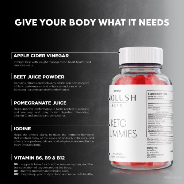 Gomitas Biolush para apoyo cetogénico y energía