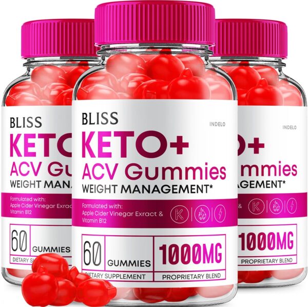 Bliss Keto ACV gomitas para pérdida de peso en empaque original