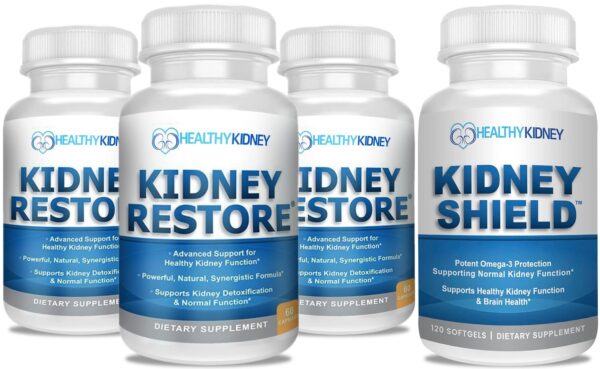 Version 1.0.0 Paquete suplemento limpieza natural y Kidney Shield para riñones