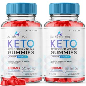 Paquete doble gomitas Avi Nutrition Keto ACV suplemento para bajar peso