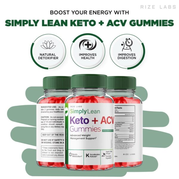 Paquete gomitas Simply Lean Keto + ACV para control peso