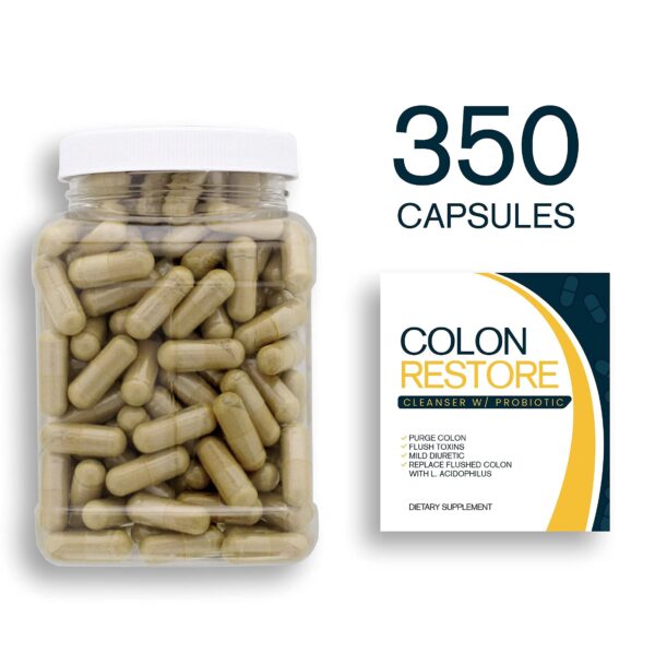 Etiqueta de ingredientes de Colon Restore