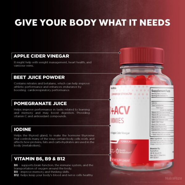 Gomitas sabor delicioso y fácil de consumir NutraRize