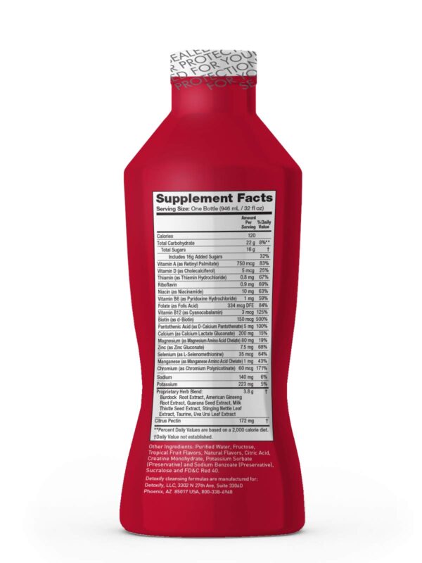 Detoxify suplemento líquido limpieza corporal herbal 32 onzas