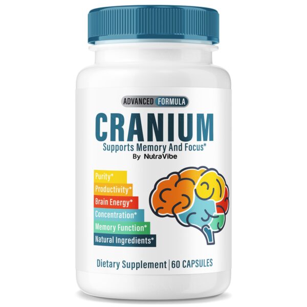 Envase cápsulas Cranium para claridad y enfoque diarios