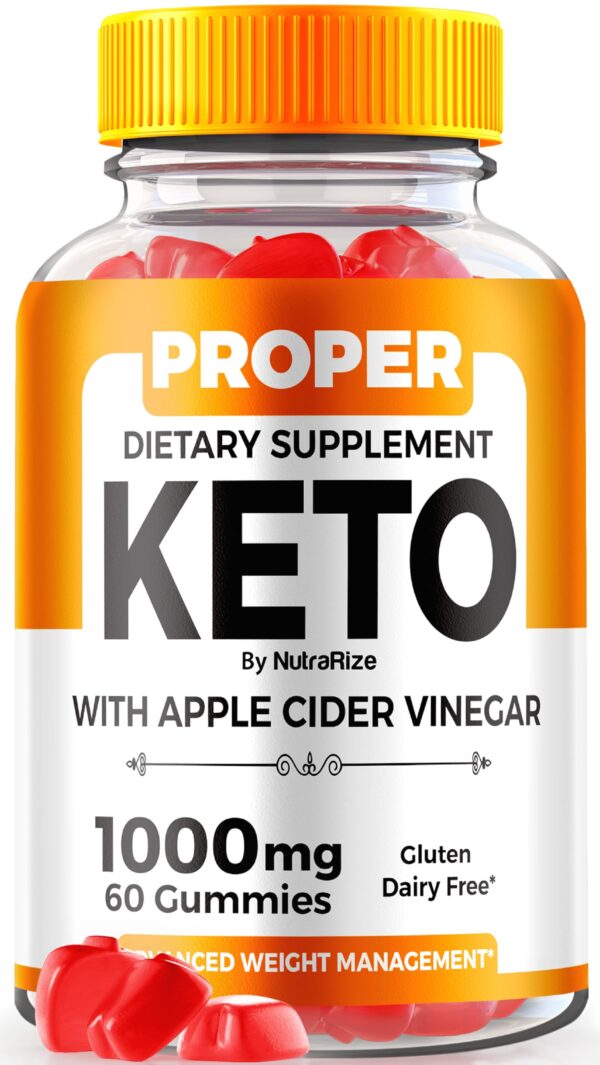Proper Keto gomitas ACV botella frontal