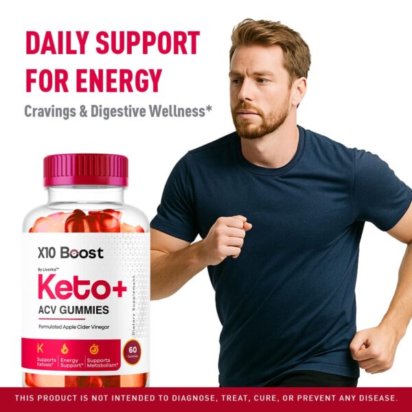 X10 Boost Keto Gomitas vinagre sidra manzana natural
