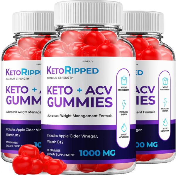Gomitas Keto Ripped ACV para control de peso y grasa abdominal