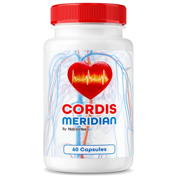 Botella de cápsulas NutraVibe Cordis Meridian 60 unidades