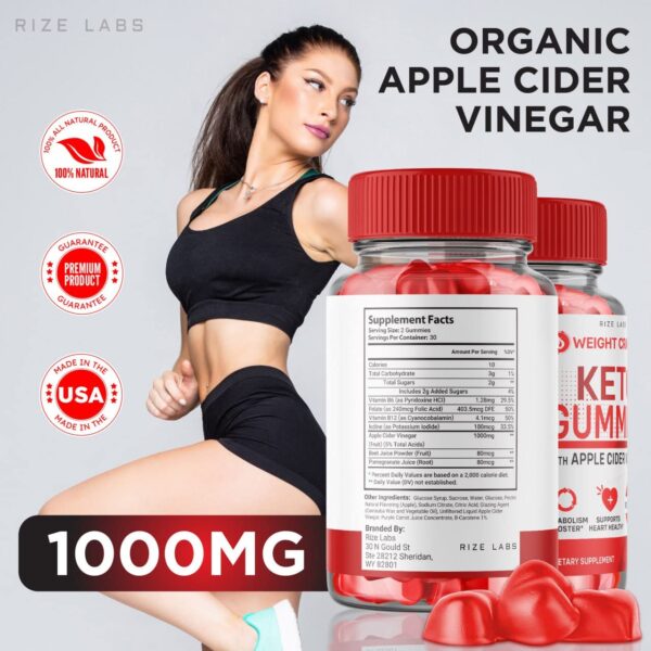 Gomitas Keto ACV Weight Crasher por rize labs