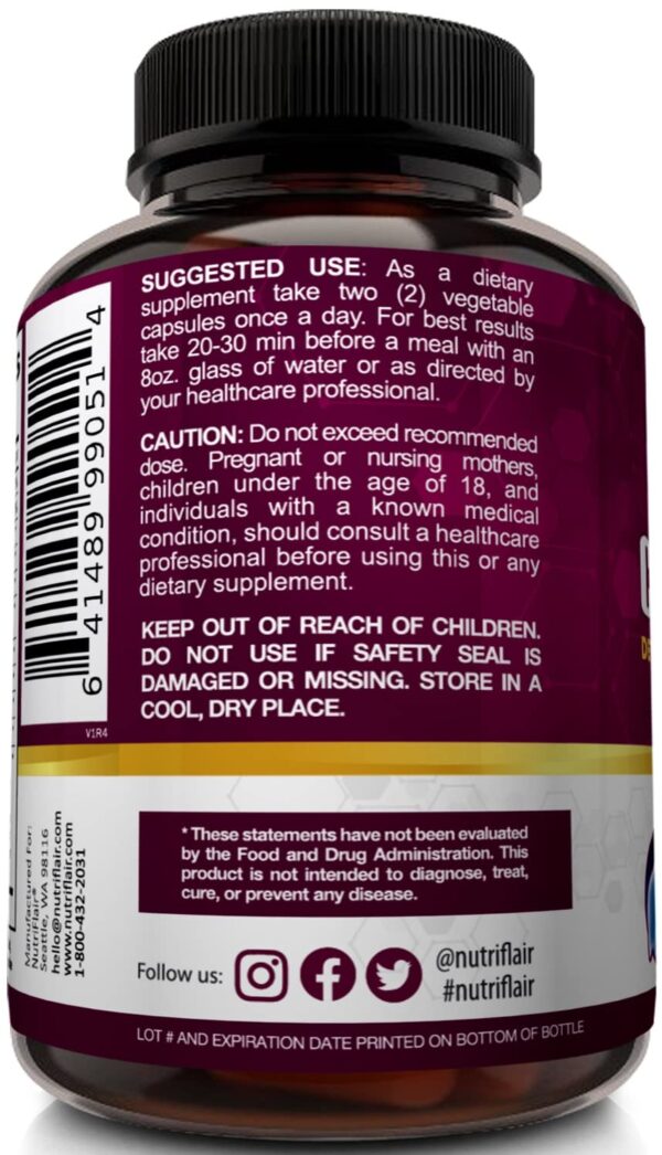 Cápsulas vegetales NutriFlair para apoyo hepático