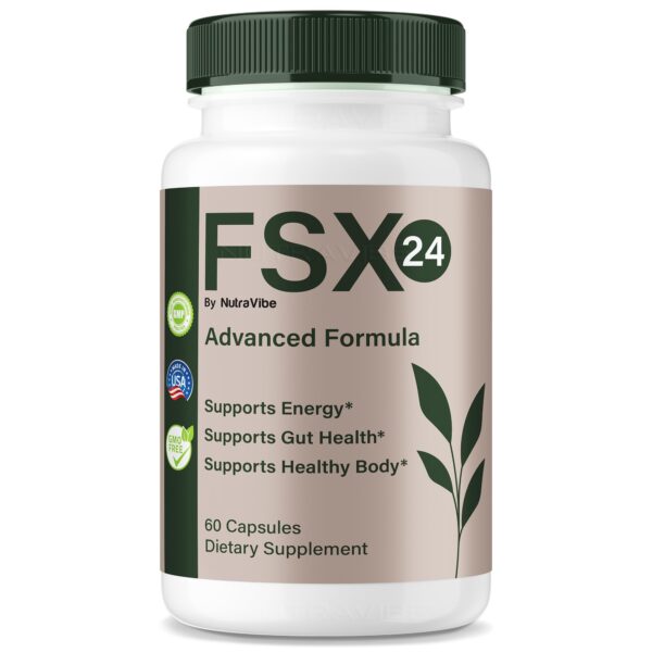 NutraVibe FSX24 cápsulas botella