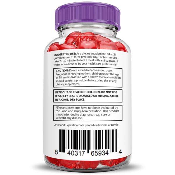 Pure Slim Keto ACV Gummies gomitas en recipiente