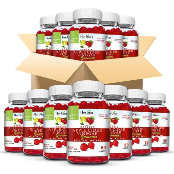 Gomitas orgánicas HERBION vinagre de manzana apoyo digestivo detox