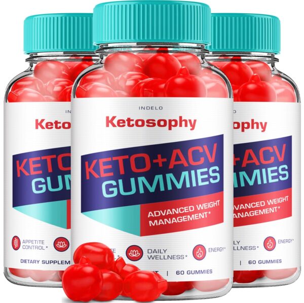 Paquete 3 KetoSophy keto ACV gomitas para adelgazar