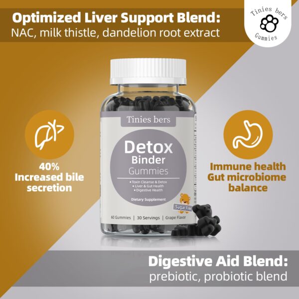 Etiqueta trasera de detox binder