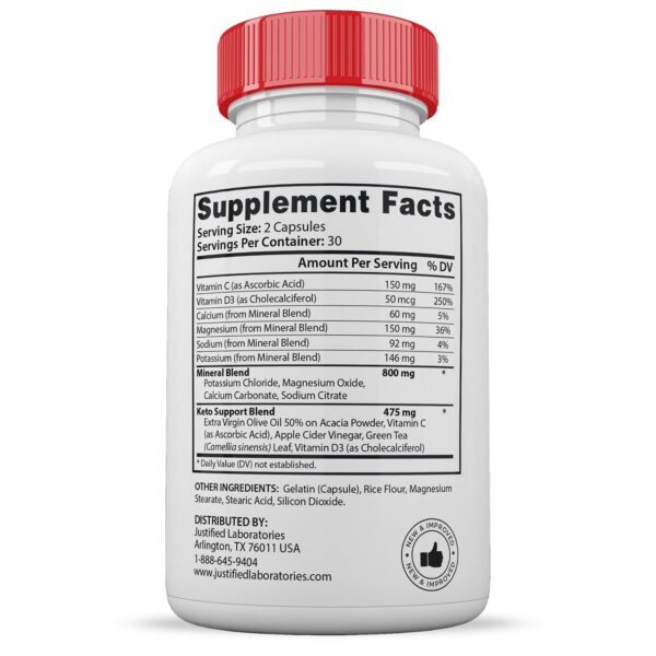 Suplemento keto Blast Off Keto ACV con minerales esenciales