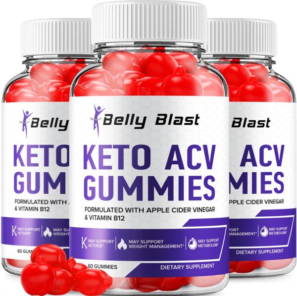 Belly Blast Keto gomas vinagre de sidra paquete triple