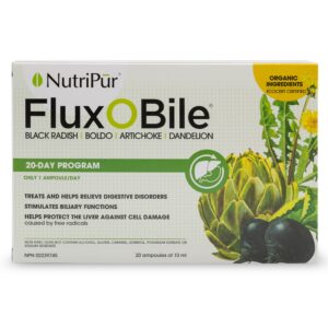 NUTRIPUR Fluxobile Duo 20 cápsulas limpieza hepática orgánica