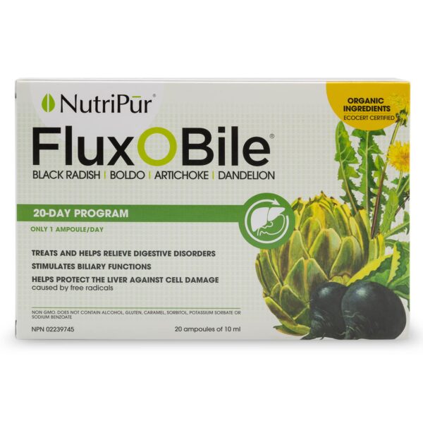 NUTRIPUR Fluxobile Duo 20 cápsulas limpieza hepática orgánica