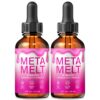 Botellas Meta Melt Drops fórmula natural apoyo energía y fitness