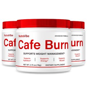 Paquete de polvo Cafe Burn para energía y rendimiento diario.