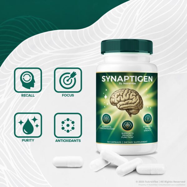 Synaptigen suplemento natural para productividad y concentración