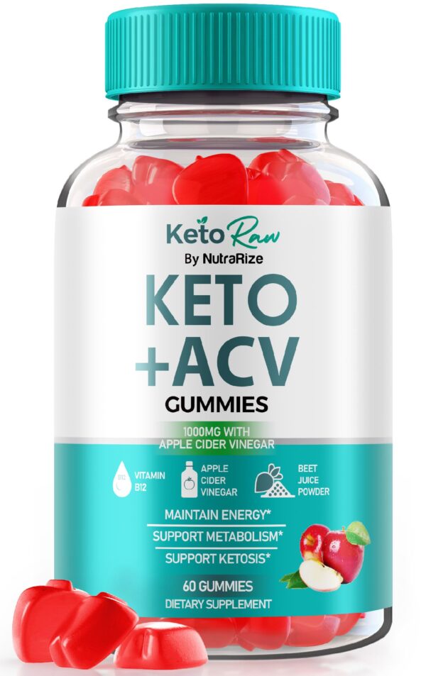 Keto Raw gomitas vinagre de manzana paquete frontal
