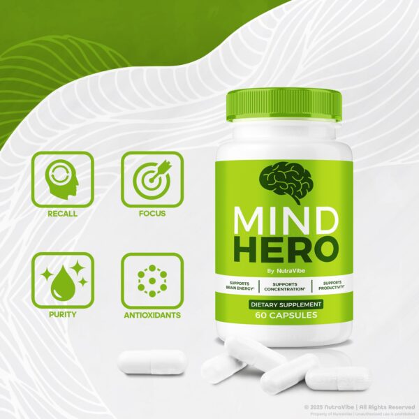 Frasco Mind Hero con tapa