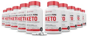 Paquete 10 Quick Fire Keto ACV pastillas suplemento keto