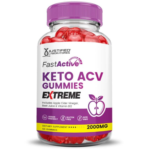Gomitas Fast Active keto con jugo de remolacha y B12