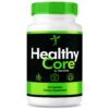 Frasco de cápsulas Healthy Core para bienestar diario y fitness