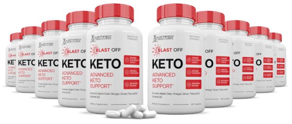 Pastillas Blast Off Keto ACV 1275MG apoyo cetosis cuerpo saludable