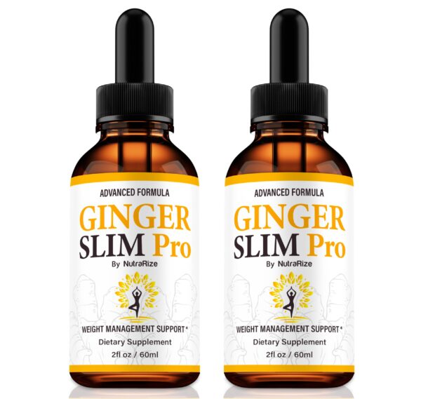 Ginger Slim Pro gotas suplemento natural 2 paquetes