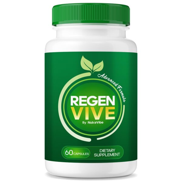 Frasco de Regenvive fórmula original 60 cápsulas