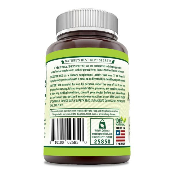 Cápsulas Herbal Secrets vinagre de manzana 1500 mg por dosis