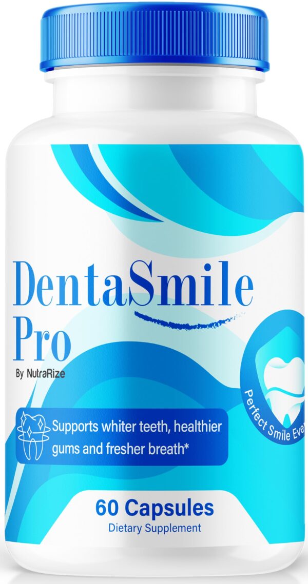 Botella NutraRize Denta Smile Pro cápsulas para salud oral