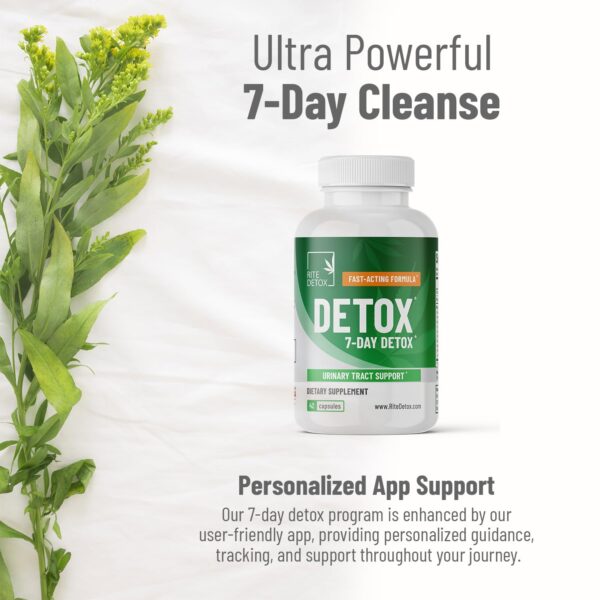suplemento limpieza detox natural RiteDetox con app móvil