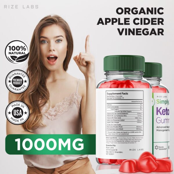Simply Lean Keto ACV gomitas fórmula avanzada Estados Unidos
