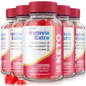 Paquete de 5 gomitas Ketovia Extra para pérdida peso keto acv
