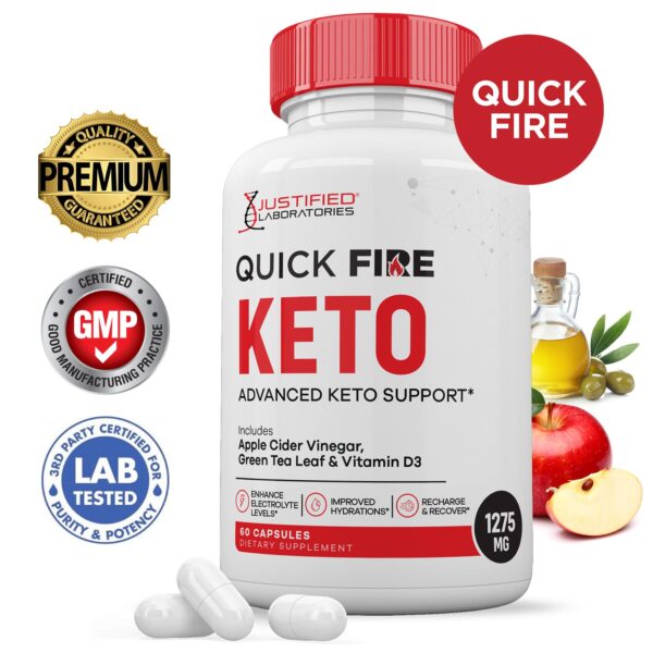 Cápsulas keto vinagre manzana Quick Fire paquete doble