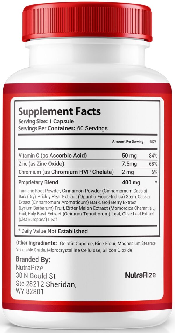 Version 1.0.0 Botella Heart Freedom NutraRize suplemento natural para energía