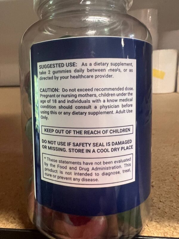 Etiqueta y beneficios salud gomitas Keto One ACV