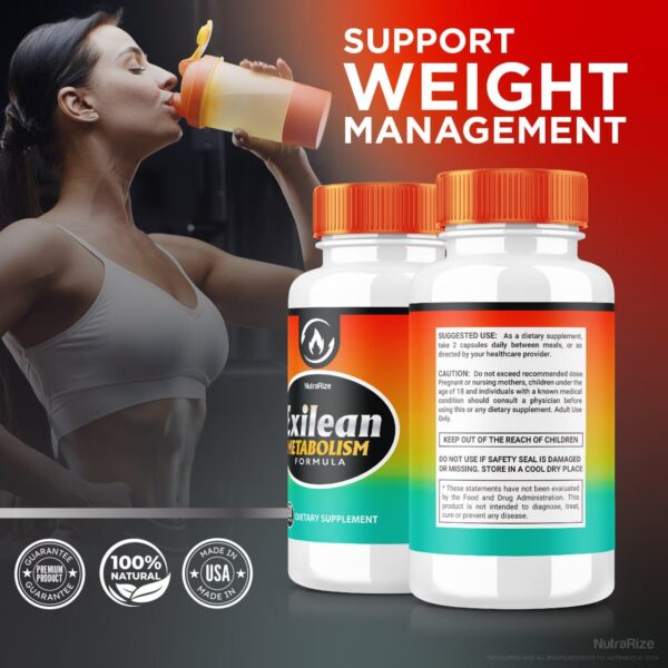 Exilean capsules apoyo para pérdida saludable de peso y grasa abdominal