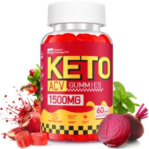Gomitas Keto ACV 1500mg apoyo pérdida peso mujer packaging